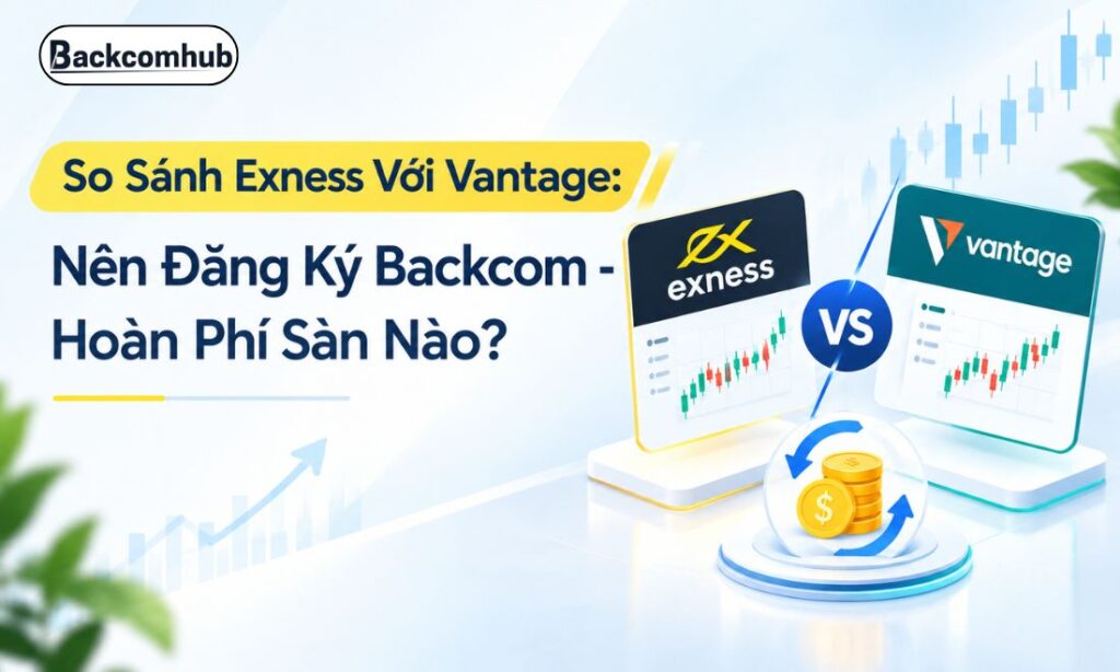 So Sánh Exness Với Vantage: Nên Đăng Ký Backcom - Hoàn Phí Sàn Nào?